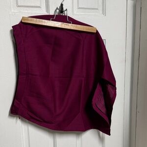 Rena Rowan Burgundy Midi Skirt